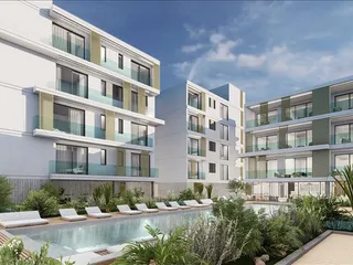 Новая резиденция с бассейнами, рестораном и коворкингом в туристическом районе Пафоса, Кипр