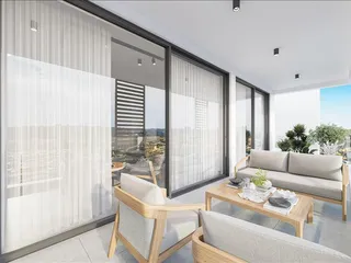 Новая резиденция с бассейнами, рестораном и коворкингом в туристическом районе Пафоса, Кипр