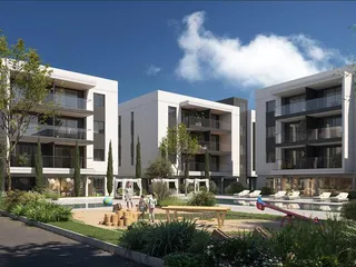 Новая резиденция с бассейнами, коворкингом и детскими площадками рядом с полем для гольфа, Лимасол, Кипр