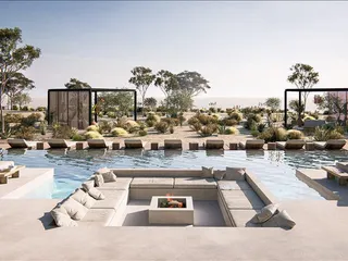 Виллы с бассейнами в новом жилом комплексе с прямым выходом на пляж, Протарас, Кипр