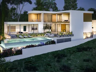 Вилла с бассейном и панорамными видами, Гермасогейя, Кипр