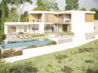 Вилла с бассейном и панорамными видами, Гермасогейя, Кипр