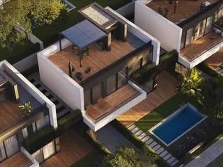 Новый комплекс вилл с бассейнами, панорамными видами и клубным домом, Гермасогейя, Кипр