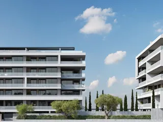 Новый жилой комплекс с бассейном и садами в 50 метрах от моря, Агиос Афанасиос, Кипр