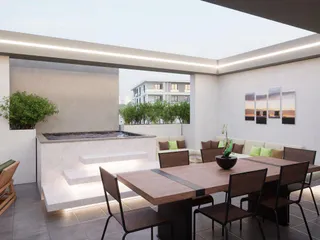 Малоэтажная резиденция с садом и зоной отдыха на крыше недалеко от моря, Гермасогейя, Кипр