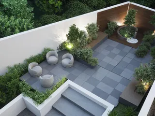 Малоэтажная резиденция с садом и зоной отдыха на крыше недалеко от моря, Гермасогейя, Кипр