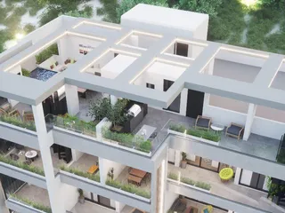 Малоэтажная резиденция с садом и зоной отдыха на крыше недалеко от моря, Гермасогейя, Кипр