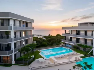 Новый жилой комплекс с бассейном и видами на море в живописном районе Пафоса, Кипр