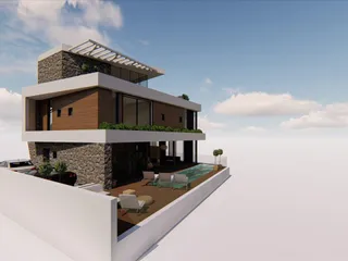 Новый комплекс вилл с бассейнами и панорамными видами на море, Кисонерга, Кипр