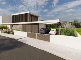 Новая вилла с бассейном в 300 метрах от моря, Ороклини, Кипр