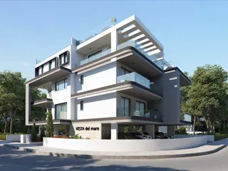 Новая резиденция с парковкой рядом с морем, Ливадия, Кипр