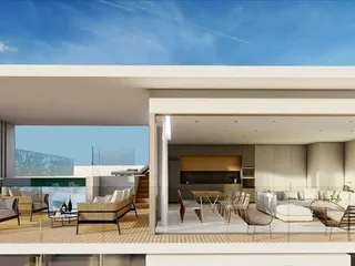 Новый жилой комплекс с бассейном и теннисным кортом в 150 метрах от пляжа, Хлорака, Кипр