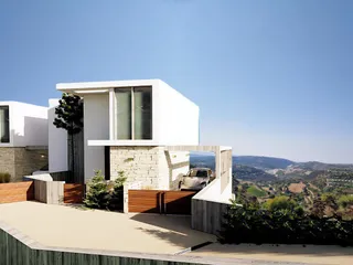 Комплекс вилл с бассейнами и большими крытыми верандами, Тсада, Кипр