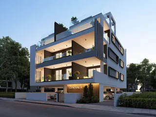 Современный жилой комплекс недалеко от торгового центра в Ларнаке, Кипр