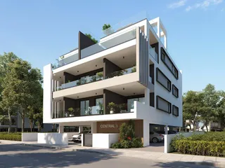 Современный жилой комплекс недалеко от торгового центра в Ларнаке, Кипр