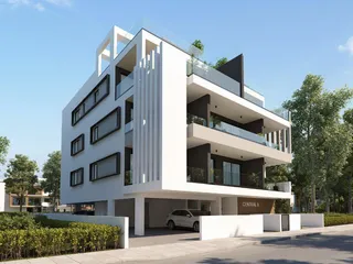 Современный жилой комплекс недалеко от торгового центра в Ларнаке, Кипр