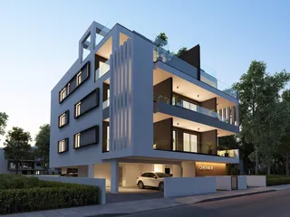 Современный жилой комплекс недалеко от торгового центра в Ларнаке, Кипр