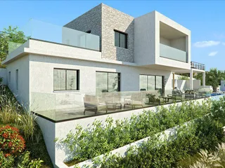 Комплекс вилл с бассейнами и видами на море, Тсада, Кипр