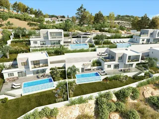 Комплекс вилл с бассейнами и видами на море, Тсада, Кипр