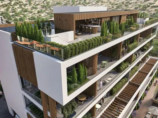 Новая резиденция с бассейном, садом и детской площадкой в 7 минутах от пляжа, Гермасогейя, Кипр