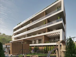 Новая резиденция с бассейном, садом и детской площадкой в 7 минутах от пляжа, Гермасогейя, Кипр