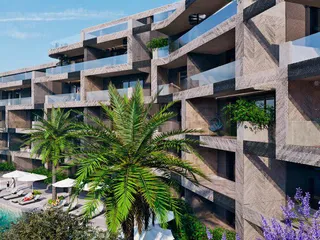 Жилой комплекс с бассейном и джакузи рядом с пляжем, Гермасогейя, Кипр