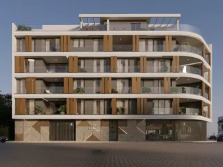 Современный жилой комплекс с парковкой в центре Ларнаки, Кипр