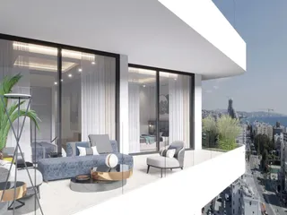 Новая резиденция с бассейном и просторными общими зонами в 1 минуте от пляжа, Лимасол, Кипр