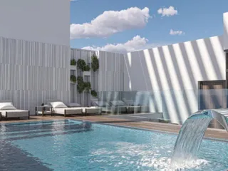 Новая резиденция с бассейном и просторными общими зонами в 1 минуте от пляжа, Лимасол, Кипр