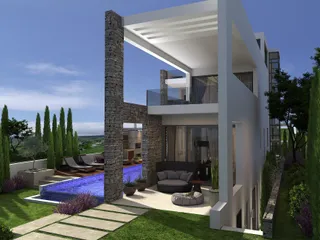 Комплекс вилл с бассейнами и панорамными видами на море, Кисонерга, Кипр