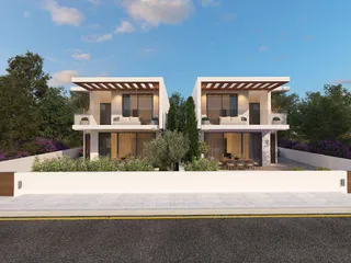 Новый комплекс вилл в спокойном районе, в 5 минутах от пляжа, Героскипу, Кипр