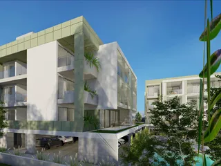 Малоэтажная резиденция с бассейном рядом с морем и центром Пафоса, Кипр