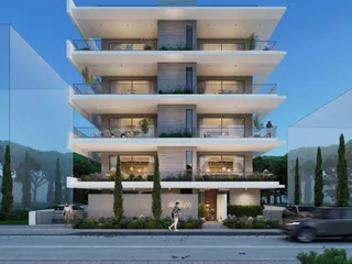 Новый закрытый комплекс с видом на море в центре Пафоса, Кипр