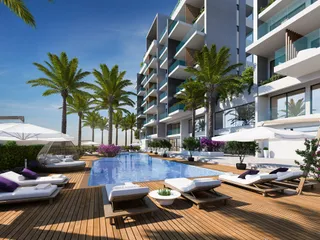 Новая резиденция с бассейнами, тренажерным залом и садами, в 500 метрах от пляжа, Пафос, Кипр