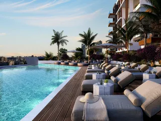 Современный жилой комплекс с бассейном и паркингом в престижном районе Лимассола, Кипр