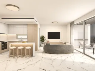 Новая резиденция с бассейном и садом на крыше в 5 минутах от моря, Героскипу, Кипр