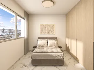 Новая резиденция с бассейном и видом на море в 7 минутах ходьбы от пляжа, Героскипу, Кипр