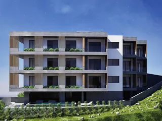 Новая резиденция с бассейном и видом на море в 7 минутах ходьбы от пляжа, Героскипу, Кипр