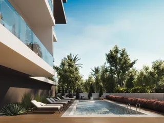 Новая резиденция с бассейном в 600 метрах от пляжа, Гермасогейя, Кипр