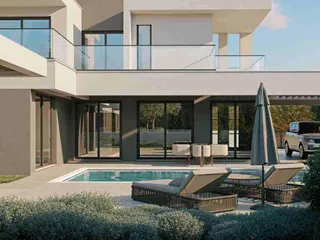 Комплекс вилл с бассейнами и живописными видами рядом с гольф-курортом, Пафос, Кипр