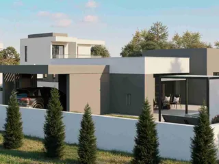 Комплекс вилл с бассейнами и живописными видами рядом с гольф-курортом, Пафос, Кипр