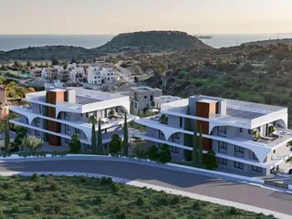 Новый малоэтажный комплекс с бассейном и зеленой зоной рядом с пляжем, Агиос Тихонас, Кипр