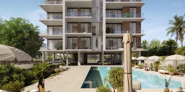 Новая резиденция с бассейном в спокойном престижном районе, в 350 метрах от пляжа, Лимассол, Кипр