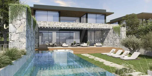 Элитные виллы с панорамным видом на первой линии у моря, Айя-Напа, Кипр