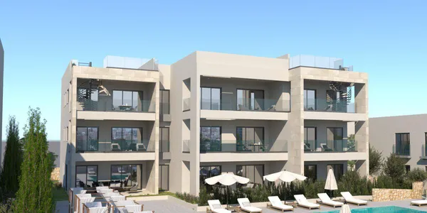 Закрытая резиденция с бассейном, спа и зелеными зонами в 500 метрах от пляжа, Каппарис, Кипр