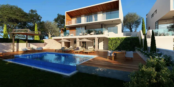 Комплекс элитных вилл рядом с пляжем и центром города, Пафос, Кипр