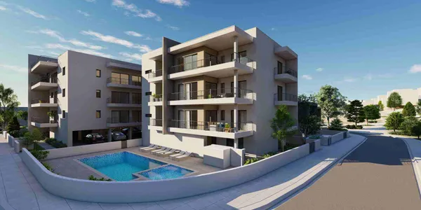 Новая резиденция с бассейном и видом на море в центре Пафоса, Кипр
