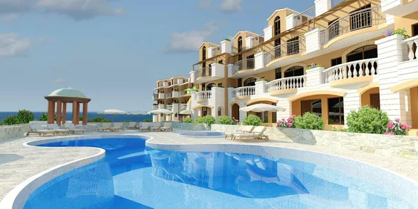 Резиденция премиум класса с бассейнами и садами в самом центре Пафоса, Кипр