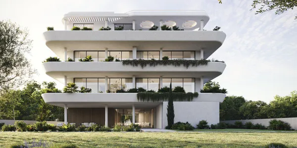 Новая малоэтажная резиденция с бассейном в 600 метрах от моря, Като Пафос, Кипр