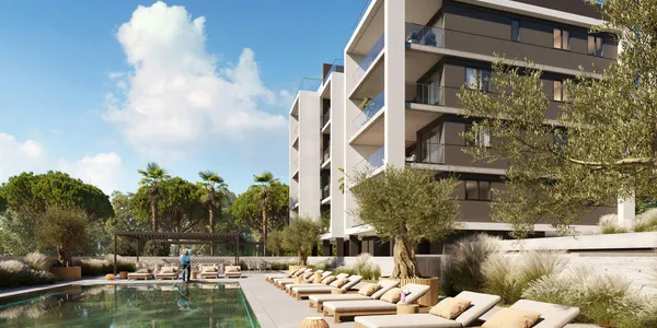 Современная резиденция с бассейном в 900 метрах от пляжа, Лимассол, Кипр